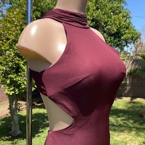 MAY QUEEN Couture U.S.A. PROM or Evening  Backless Long Womens DRESS size 4”